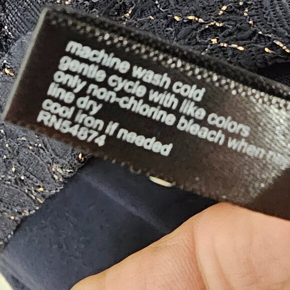 The Limited Y2K Tank Top Navy Blue Metallic Fairy Goth Boho S - Picture 10 of 11